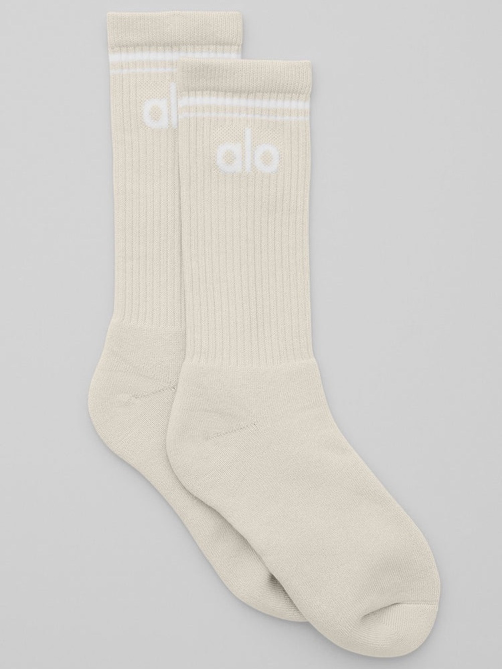 ALO Yoga Throwback Socks Bone White